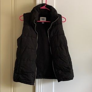 Black large old navy vest